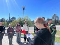 Студенты Лужского института приняли участие в акции «Походы Памяти»